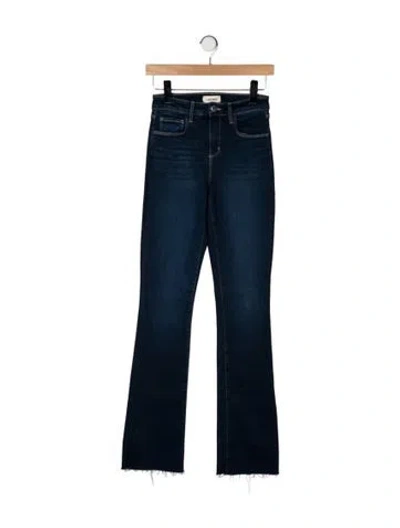 Pre-owned L'agence High-rise Flared Jeans In Blue