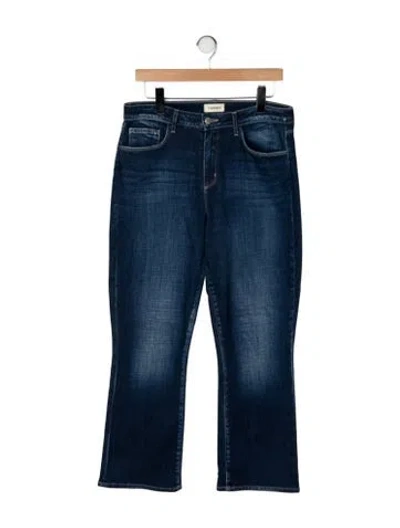 Pre-owned L'agence High-rise Flared Jeans In Blue