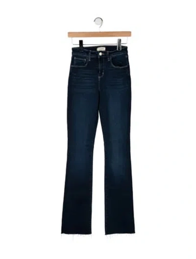 Pre-owned L'agence High-rise Flared Jeans In Blue