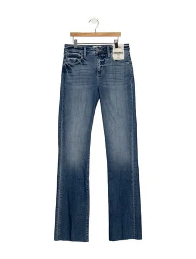 Pre-owned L'agence High-rise Flared Jeans In Blue