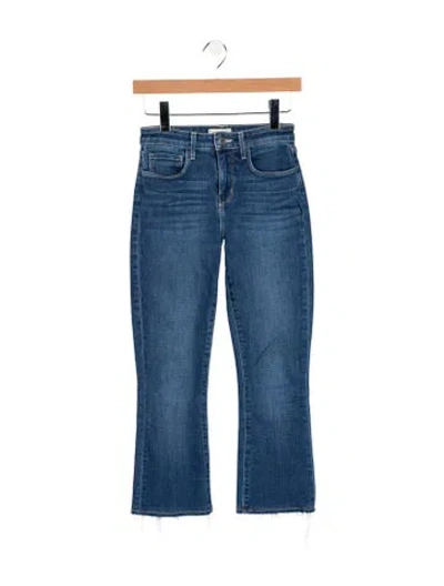 Pre-owned L'agence High-rise Flared Jeans In Blue