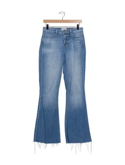 Pre-owned L'agence High-rise Flared Jeans In Blue