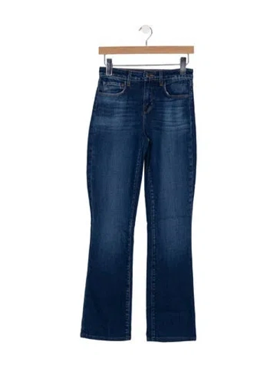 Pre-owned L'agence High-rise Flared Jeans In Blue