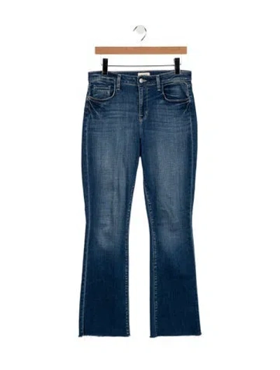 Pre-owned L'agence High-rise Flared Jeans In Blue
