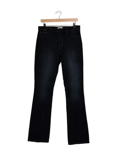 Pre-owned L'agence High-rise Flared Jeans In Blue