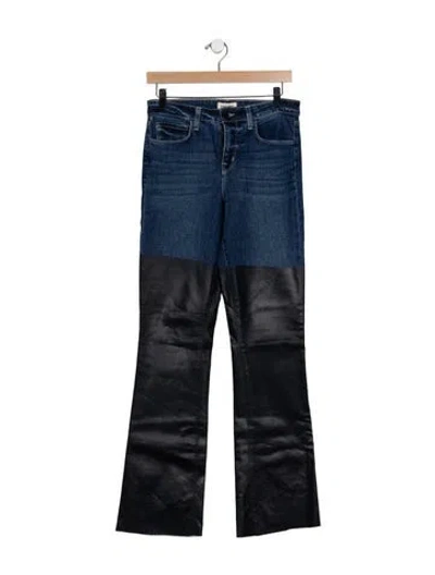 Pre-owned L'agence High-rise Flared Jeans In Blue