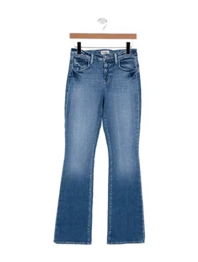 Pre-owned L'agence High-rise Flared Jeans In Blue