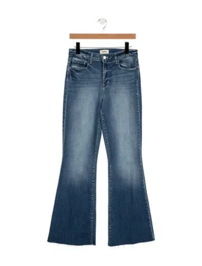 Pre-owned L'agence High-rise Flared Jeans In Blue