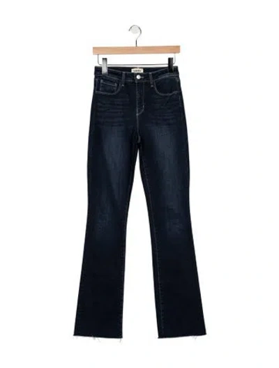 Pre-owned L'agence High-rise Flared Jeans In Blue