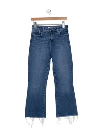 Pre-owned L'agence High-rise Flared Jeans In Blue
