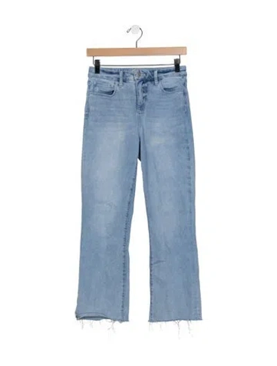 Pre-owned L'agence High-rise Flared Jeans In Blue