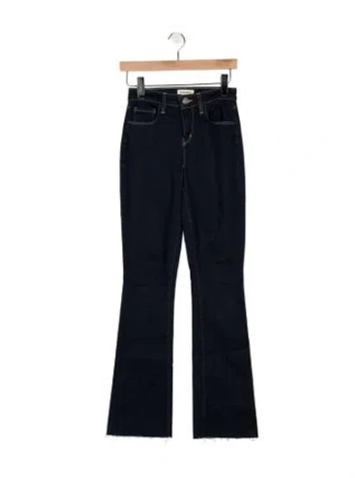 Pre-owned L'agence High-rise Flared Jeans In Blue