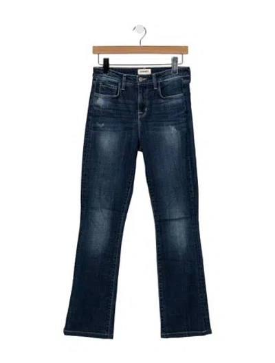 Pre-owned L'agence High-rise Flared Jeans In Blue