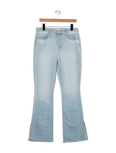 Pre-owned L'agence High-rise Flared Jeans In Blue