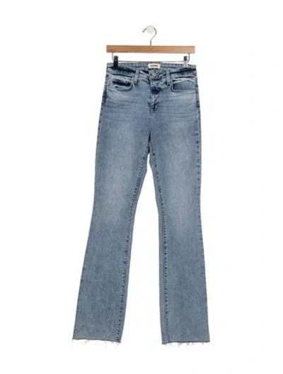 Pre-owned L'agence High-rise Flared Jeans In Blue