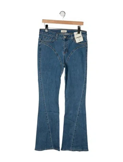 Pre-owned L'agence High-rise Flared Jeans In Blue