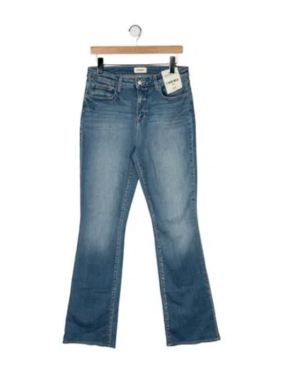 Pre-owned L'agence High-rise Flared Jeans In Blue