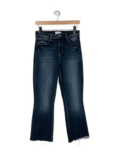 Pre-owned L'agence High-rise Flared Jeans In Blue