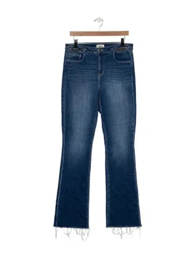 Pre-owned L'agence High-rise Flared Jeans In Blue