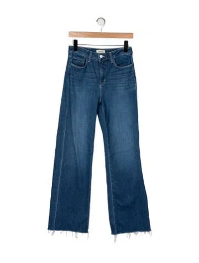 Pre-owned L'agence High-rise Flared Jeans In Blue