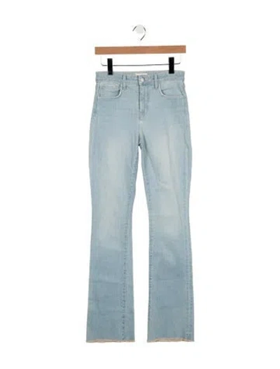 Pre-owned L'agence High-rise Flared Jeans In Blue
