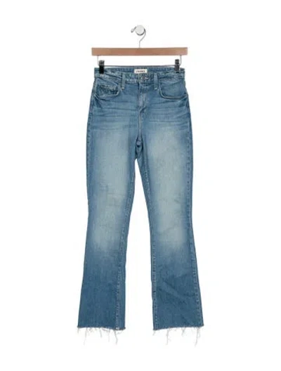 Pre-owned L'agence High-rise Flared Jeans In Blue