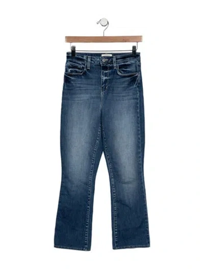 Pre-owned L'agence High-rise Flared Jeans In Blue