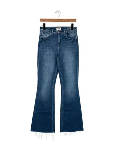 Pre-owned L'agence High-rise Flared Jeans In Blue