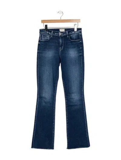 Pre-owned L'agence High-rise Flared Jeans In Blue