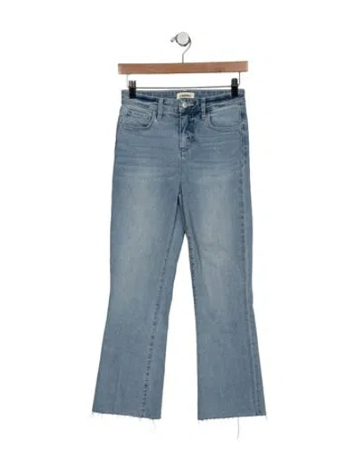 Pre-owned L'agence High-rise Flared Jeans In Blue