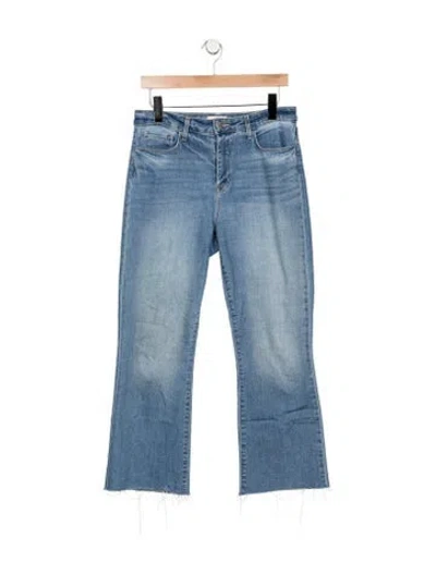 Pre-owned L'agence High-rise Flared Jeans In Blue