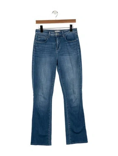 Pre-owned L'agence High-rise Flared Jeans In Blue