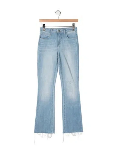 Pre-owned L'agence High-rise Flared Jeans In Blue