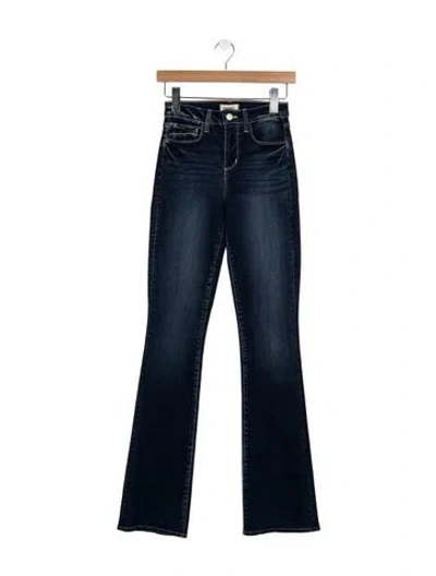 Pre-owned L'agence High-rise Flared Jeans In Blue