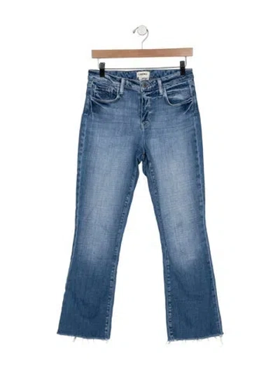 Pre-owned L'agence High-rise Flared Jeans In Blue