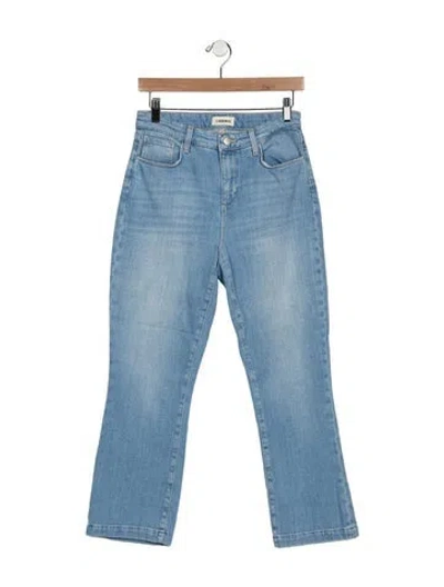 Pre-owned L'agence High-rise Flared Jeans In Blue