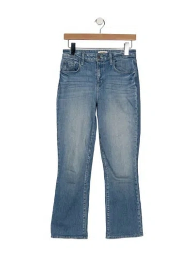 Pre-owned L'agence High-rise Flared Jeans In Blue