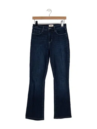 Pre-owned L'agence High-rise Flared Jeans In Blue