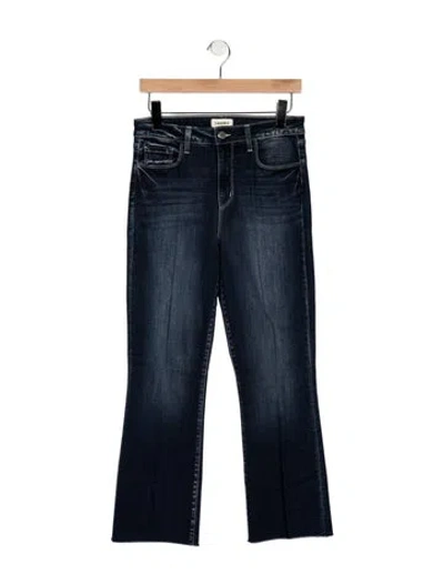 Pre-owned L'agence High-rise Flared Jeans In Blue
