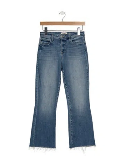 Pre-owned L'agence High-rise Flared Jeans In Blue