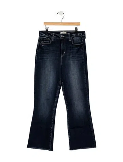Pre-owned L'agence High-rise Flared Jeans In Blue