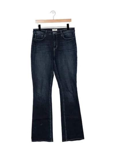Pre-owned L'agence High-rise Flared Jeans In Blue