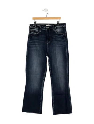 Pre-owned L'agence High-rise Flared Jeans In Blue
