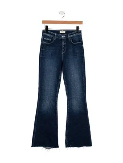 Pre-owned L'agence High-rise Flared Jeans In Blue
