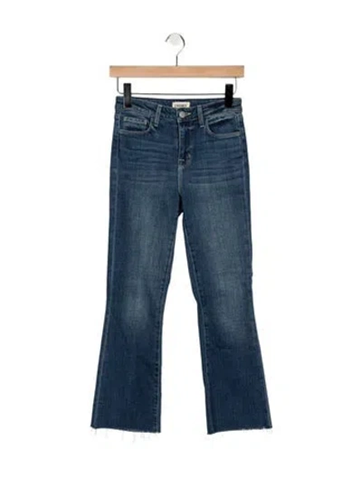 Pre-owned L'agence High-rise Flared Jeans In Blue