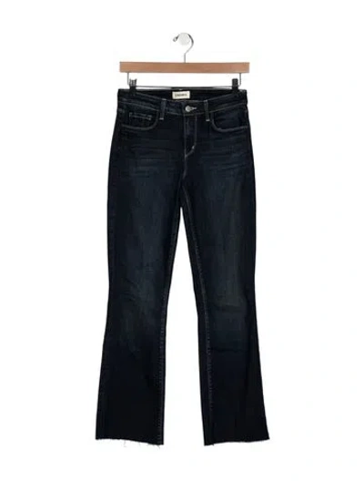 Pre-owned L'agence High-rise Flared Jeans In Blue