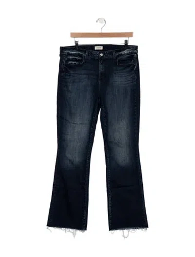 Pre-owned L'agence High-rise Flared Jeans In Blue