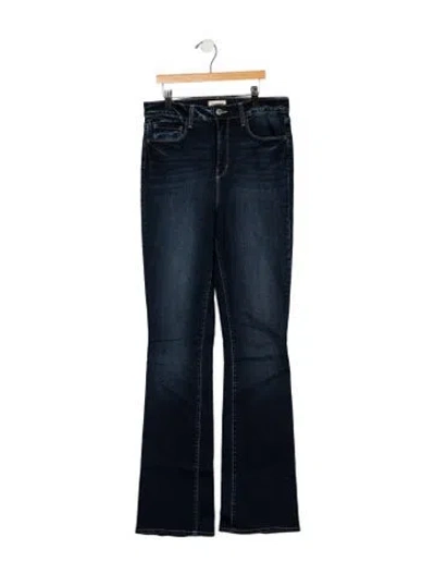 Pre-owned L'agence High-rise Flared Jeans In Blue