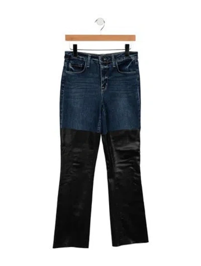 Pre-owned L'agence High-rise Flared Jeans In Blue