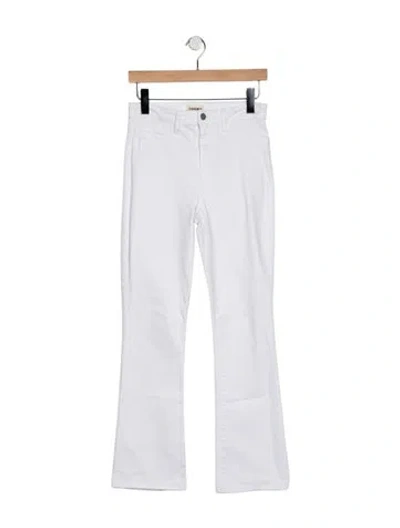 Pre-owned L'agence High-rise Flared Jeans In Blue